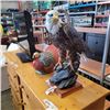 Image 2 : 21 INCH TALL EAGLE FIGURE, AND TURKEY FIGURE
