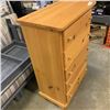 Image 2 : PINE 5 DRAWER DRESSER