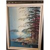 Image 2 : 2 FRAMED SIGNED OIL ON CANVAS LAKE SCENES