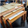 Image 2 : TILE TOP NESTING TABLES SET OF THREE, MADE IN DENMARK