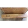 Image 3 : WHITE ELECTRIC SINGLE MOTOR DESK FRAME WITH 71" X 30" LIGHT WOOD TOP
