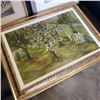 Image 2 : ANTIQUE SIGNED WATERCOLORS WITH FRAMED OIL ON BOARD