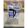 Image 1 : HAMILTON BEACH 1.7L GLASS KETTLE - TESTED WORKING