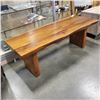 Image 1 : LIVE EDGE BENCH, 52 INCH LONG, 20 INCH WIDE AT WIDEST POINT