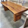 Image 2 : LIVE EDGE BENCH, 52 INCH LONG, 20 INCH WIDE AT WIDEST POINT