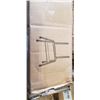 Image 2 : DARK WALNUT/BLACK MOBILE EASEL TV STAND WITH SHELF