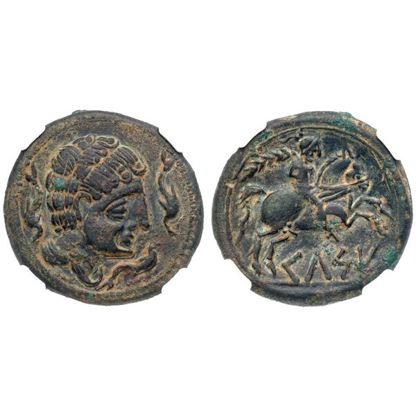 Spain. Kelse. AE As (18.87 g), ca. 143-100 BC.