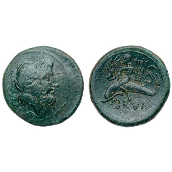 Calabria. Brundisium. AE Semis (9.37 g), after 200 BC.
