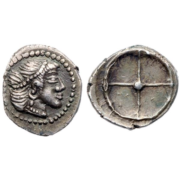 Sicily. Syracuse. Hieron I (478-466 BC). Silver Obol (0.67 g), struck ca. 475-470 BC.
