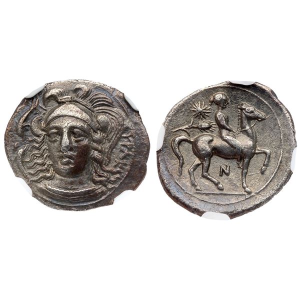 Sicily. Syracuse. Timoleon and the Third Democracy (344-317 BC), Silver Hemidrachm (1.86 g).