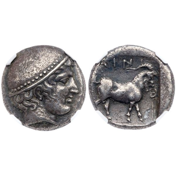 Thrace. Ainos. Silver Tetradrachm (15.65 g), ca. 412/1-410/9 BC.