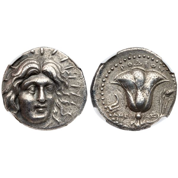Islands off Caria. Rhodes. Silver Tetradrachm (13.21 g), ca. 229-205 BC.