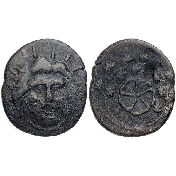 Islands of Caria. Rhodes. AE Drachm (20.72 g), early First Century AD.