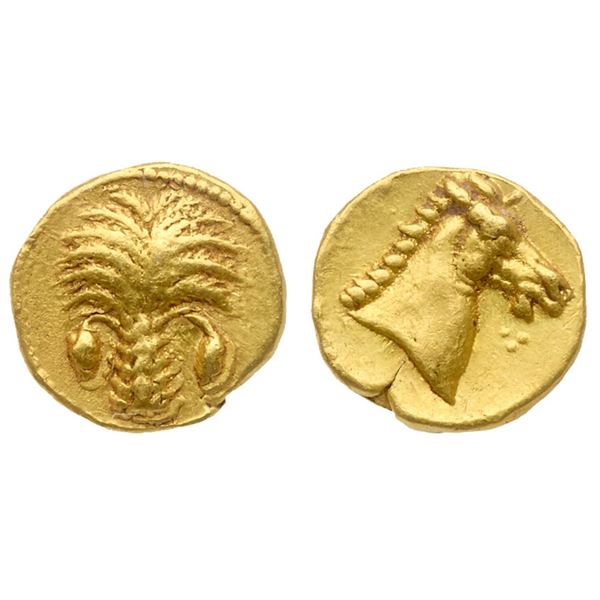 Carthage. Gold 1/10th Stater (0.91 g), ca. 350-320 BC.