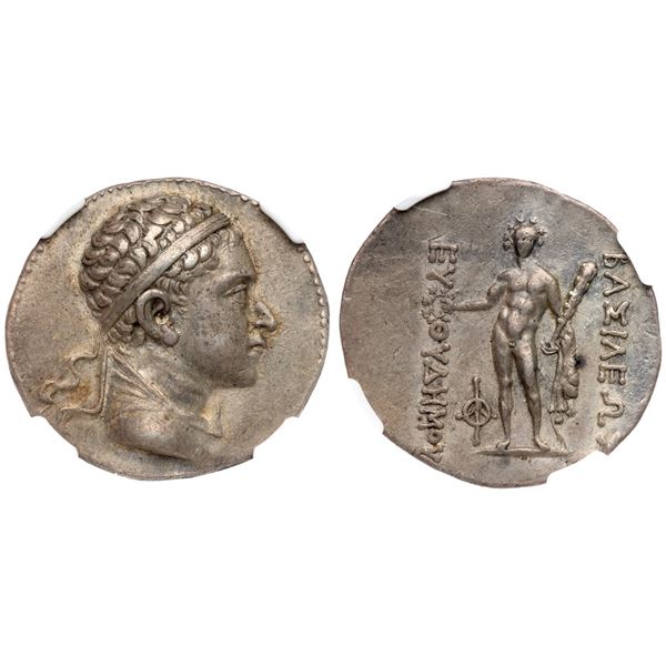 Baktrian Kingdom. Euthydemos II (ca. 185-180 BC). Silver Tetradrachm (17.03 g).