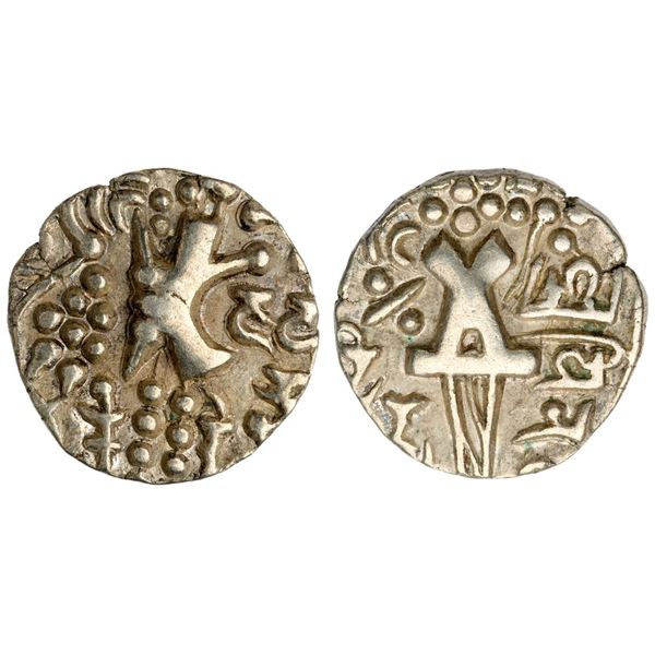 Kidarite Successors in Jammu & Kashmir. Vinayaditya (Late 5th Century AD). Debased Gold Stater (7.55