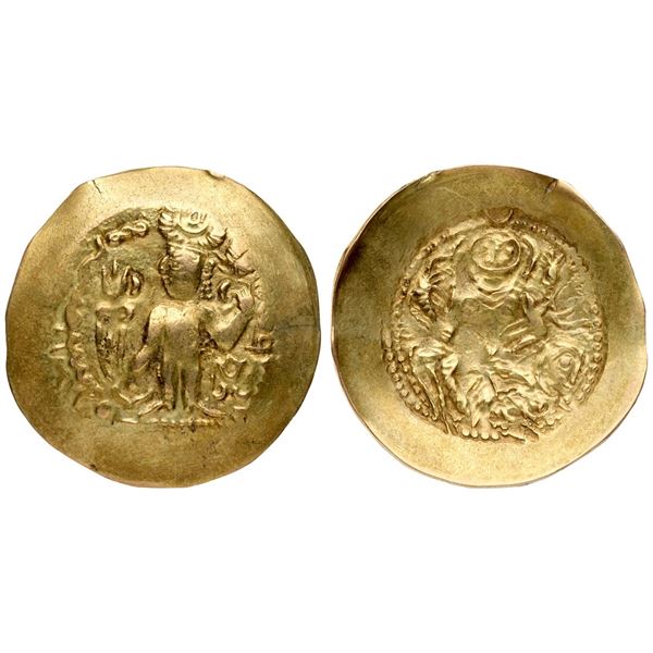 Hunnic. Alchon Huns. Adomano (mid-late 5th Century AD). Gold Dinar (7.15 g).
