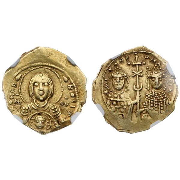 Michael VII Ducas, with Maria (1071-1078). Electrum Tetarteron Nomisma (4.40 g). Constantinople.