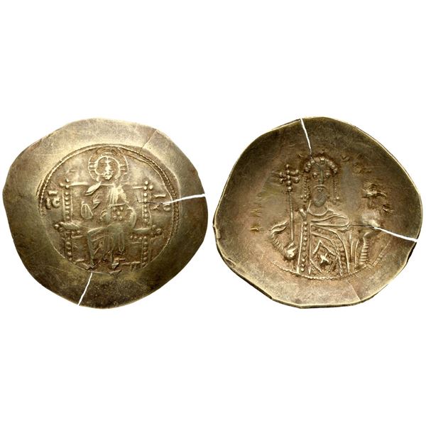 Alexius I Comnenus (1081-1118). Electrum Histamenon Nomisma (4.36 g). Constantinople, struck 1082-10