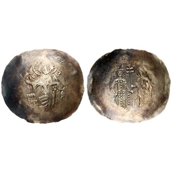 Manuel I Comnenus (1143-1180). Electrum Aspron Trachy Nomisma (1.92 g). Constantinople.