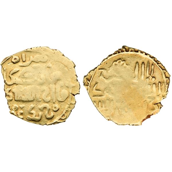 Great Mongols. Möngke (AH 649-657/ 1251-1259 AD). Gold Dinar (2.92 g), Herat, nd.