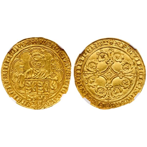 Brabant. Johanna & Wenceslaus of Luxembourg (1355-1383). Gold Pieter d’or.