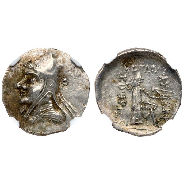 Parthian Kingdom. Time of Phriapatios to Mithradates I. Silver Drachm (3.63 g), ca. 185-132 BC.