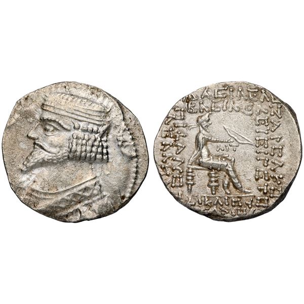 Parthian Kingdom. Phraatakes (ca. 2 BC-AD 4). Silver Tetradrachm (14.39 g).