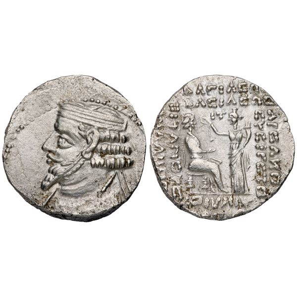 Parthian Kingdom. Phraatakes (ca. 2 BC-AD 4). Silver Tetradrachm (14.83 g).