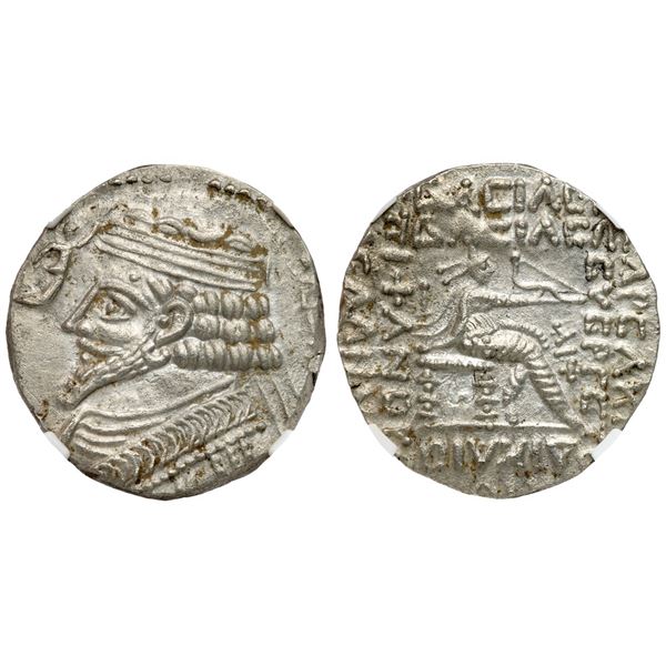 Parthian Kingdom. Phraatakes (2 BC-ca. AD 4/5). Billon Tetradrachm, dated SE 311 (1 BC).