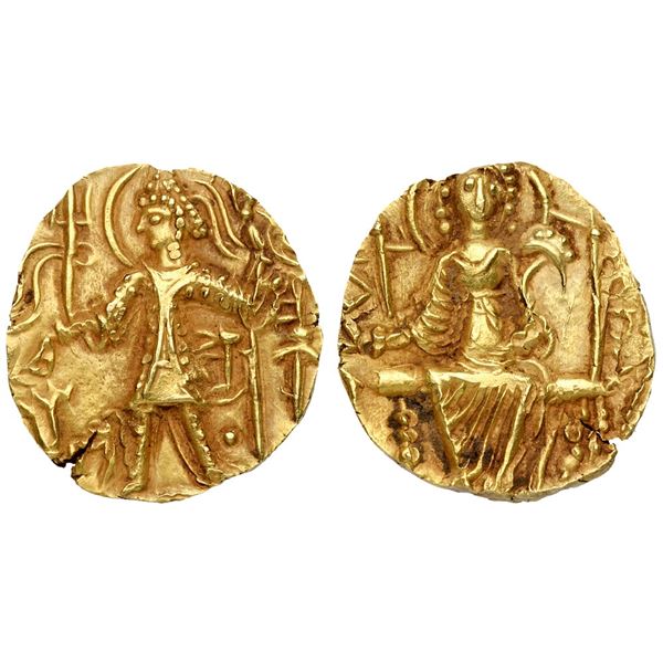 Kushan Empire. Shaka (ca. AD 305-335). Gold Dinara (7.80 g).