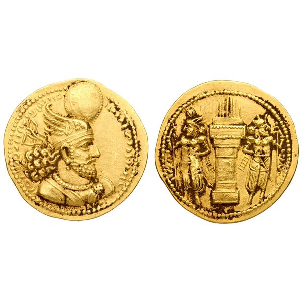 Sasanian Empire. Vahram (Bahram) II (AD 276-293). Gold Dinar (7.48 g).