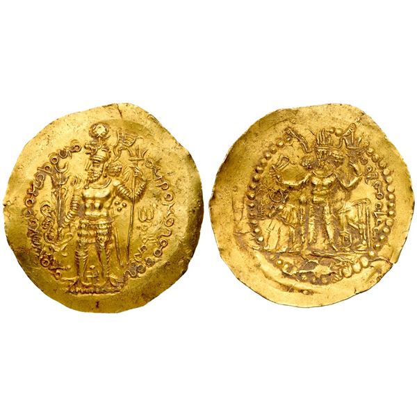 Kushano-Sasanian. Time of Ardashir-Peroz. Gold Dinar (8.06 g), ca. AD 255-310.