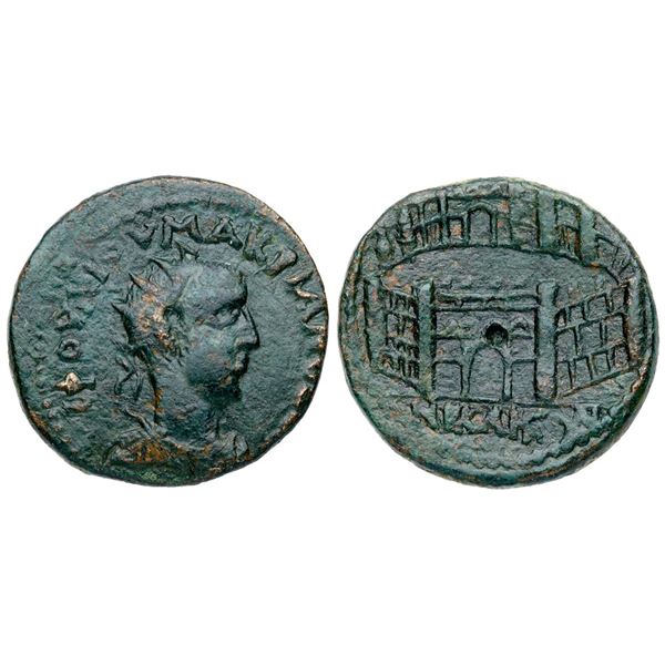 Bithynia. Nicaea. Macrianus, Usurper (AD 260-261). AE Reduced Octassarion (8.16 g).
