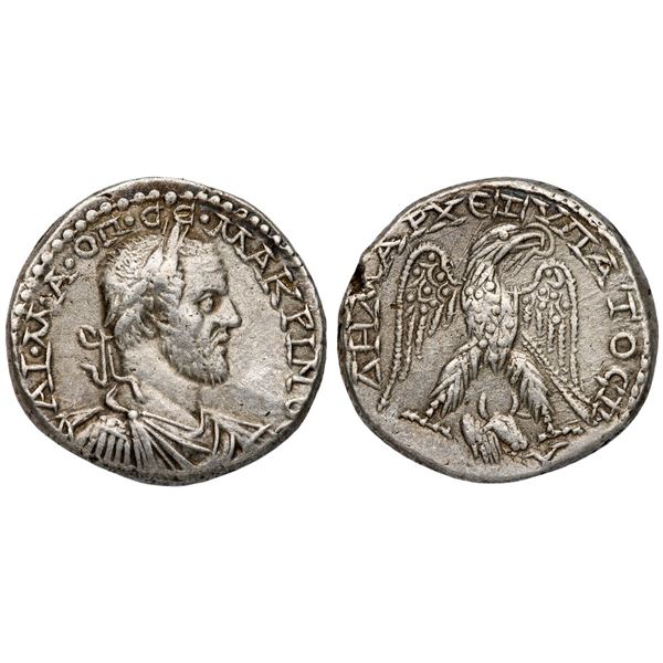 Phoenicia. Aradus. Macrinus (AD 217-218). Silver Tetradrachm (13.42 g).