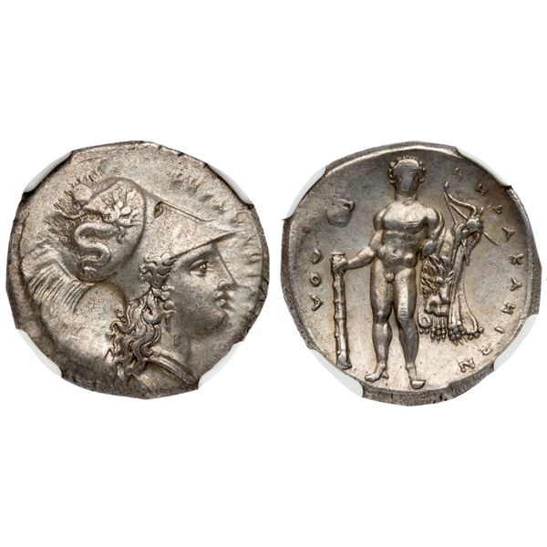 Lucania. Herakleia. Silver Stater (7.95 g), ca 330/25-281 BC.