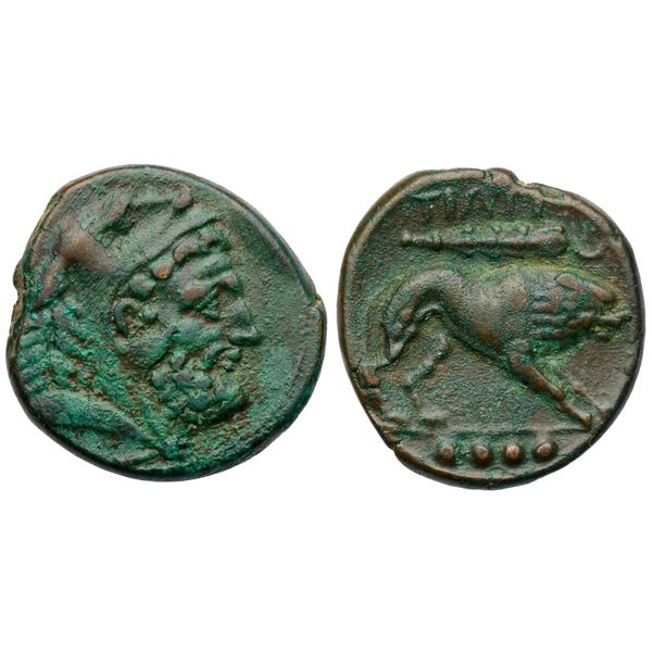 Apulia. Teate. AE Quadrunx (10.58 g.), ca. 225-200 BC.