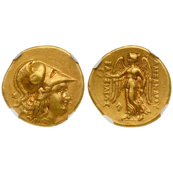 Macedonian Kingdom. Time of Alexander III-Philip III ca. 324/3-320 BC. Gold Stater (8.52 g), struck 