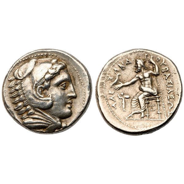 Macedonian Kingdom. Alexander III “the Great” (336-323 BC). Silver Tetradrachm (17.14 g).