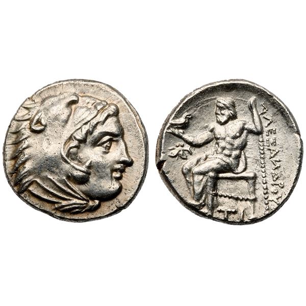 Macedonian Kingdom. Alexander III “the Great” (336-323 BC). Silver Drachm (4.24 g).