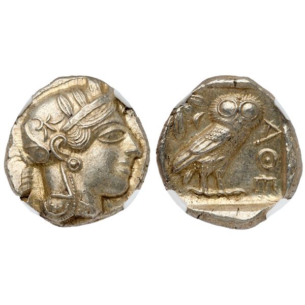 Attica. Athens. Silver Tetradrachm (17.24 g), ca. 454-404 BC.