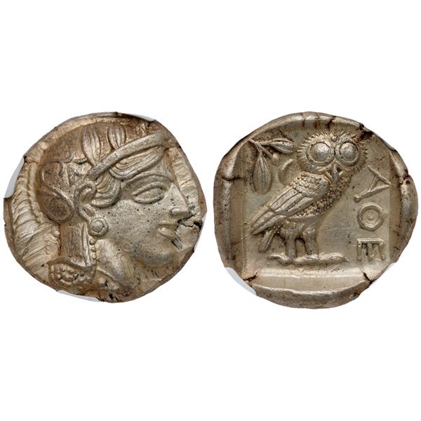Attica. Athens. Silver Tetradrachm (17.18 g), ca. 454-404 BC.
