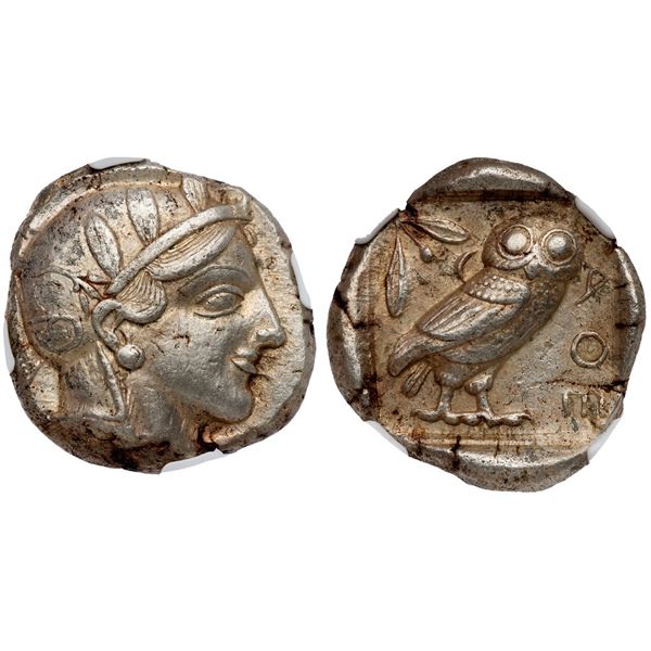 Attica. Athens. Silver Tetradrachm, ca. 454-440 BC.