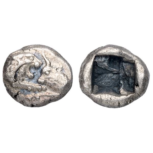 Kings of Lydia. Kroisos (ca. 564/53-550/39 BC). Silver Twelfth Stater (0.69 g).