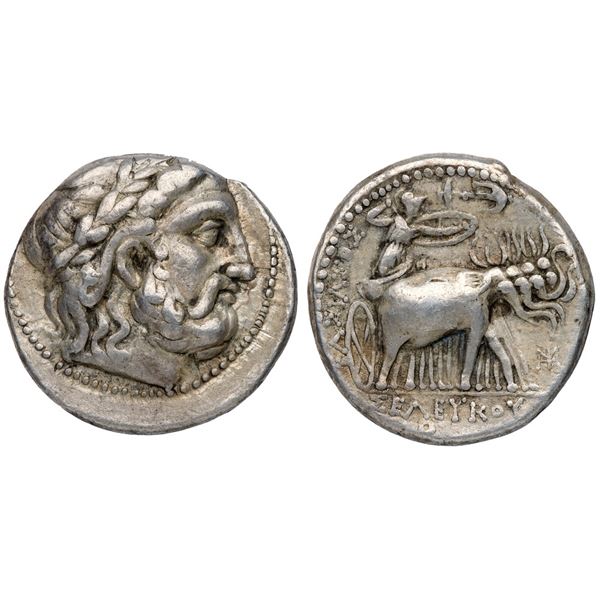 Seleukid Kingdom. Seleukos I Nikator, second satrapy and kingship (312-281 BC). Silver Tetradrachm (