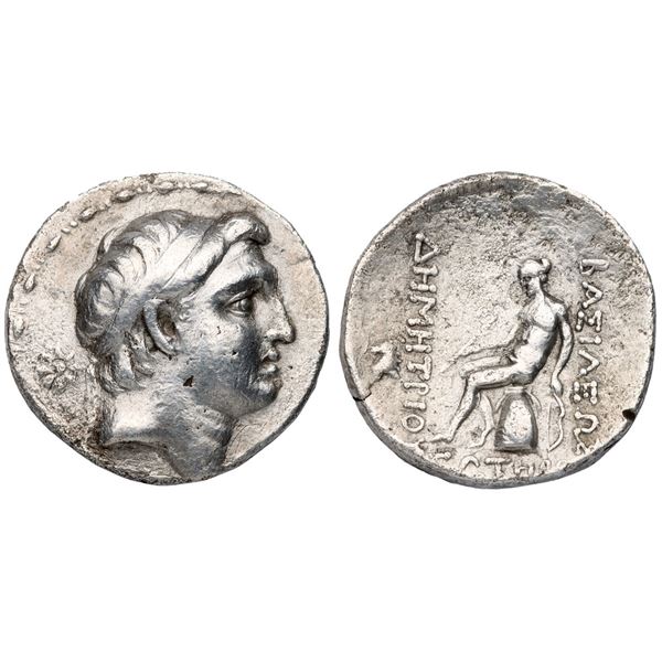 Seleukid Kingdom. Demetrios I Soter (162-150 BC). Silver Tetradrachm (16.61 g).