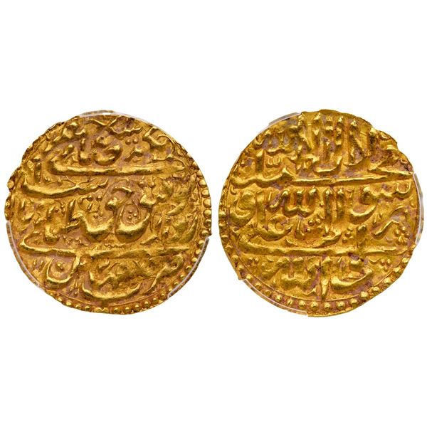 Iran. Safavid. Tahmasp II (AH 1135-1145/ AD 1722-1732). Gold Ashrafi, Isfahan AH 1143.