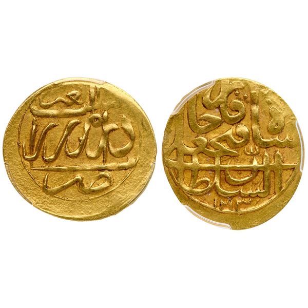 Iran. Qajar. Fath `Ali Shah (AH 1212-1250/ AD 1797-1834). Gold Toman, Dar al-marz Rasht AH 1213.