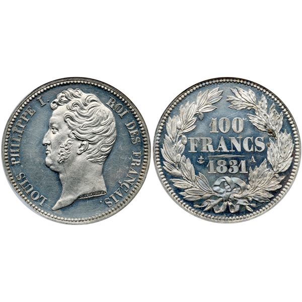 Louis Philippe (1830-1848). Essai 100 Francs, 1831 A.