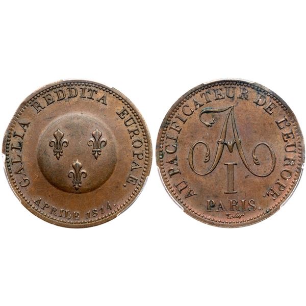 Pattern 2 Francs 1814.